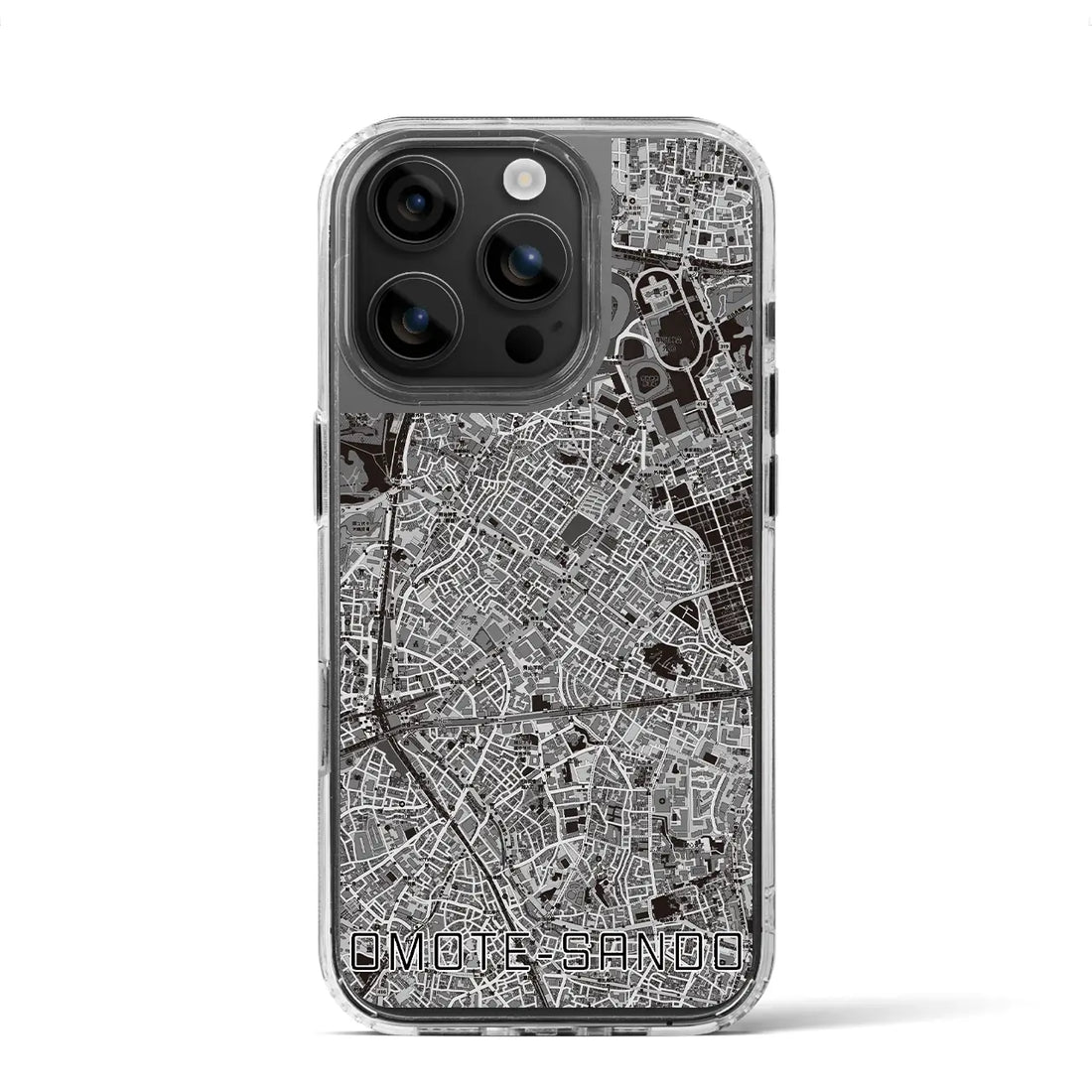 【表参道(東京都)】地図柄iPhoneケース(MagSafeタイプ)