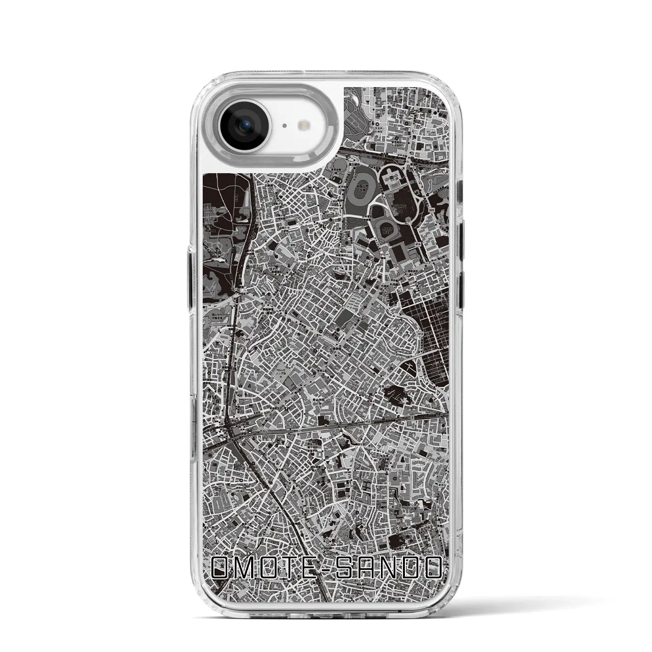 【表参道(東京都)】地図柄iPhoneケース(MagSafeタイプ)