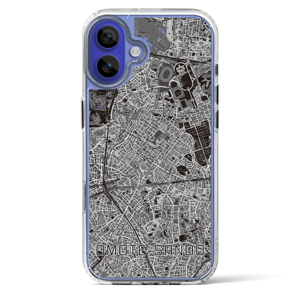 【表参道(東京都)】地図柄iPhoneケース(MagSafeタイプ)
