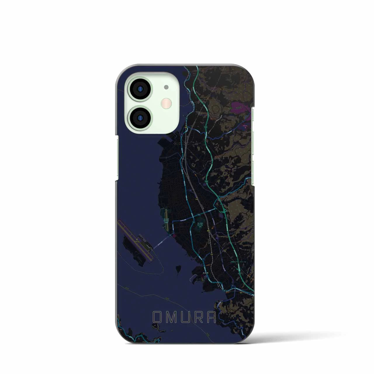 【大村(長崎県)】地図柄iPhoneケース(バックカバータイプ)