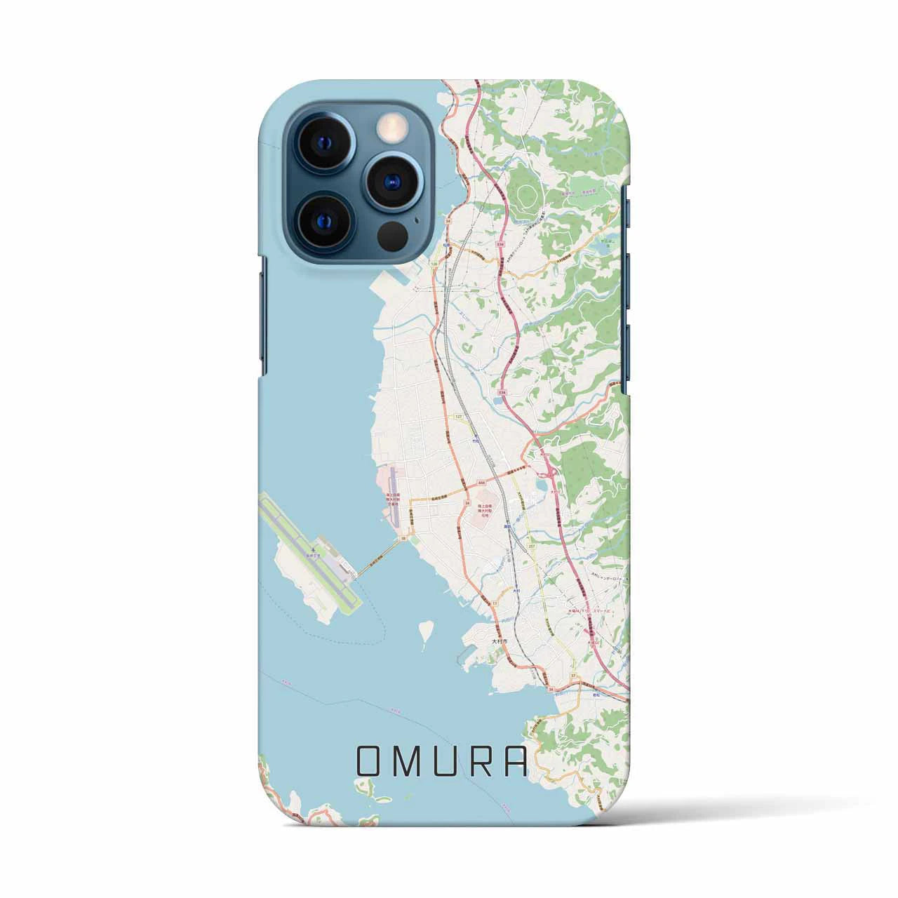 【大村(長崎県)】地図柄iPhoneケース(バックカバータイプ)