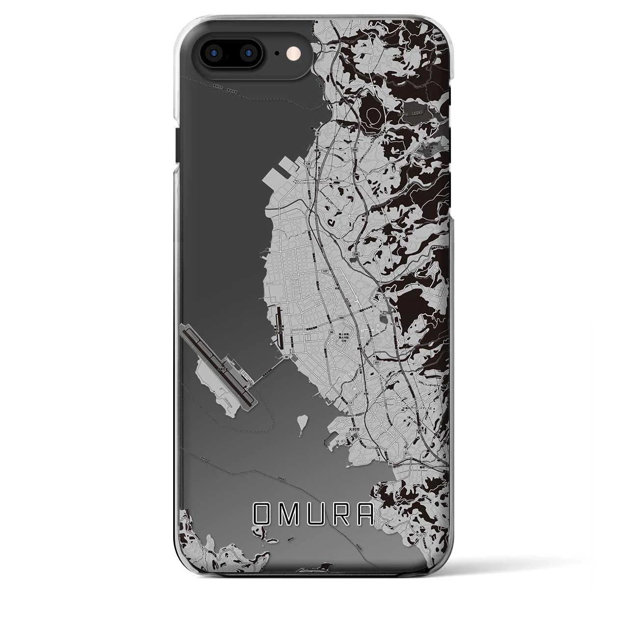 【大村(長崎県)】地図柄iPhoneケース(クリアタイプ)