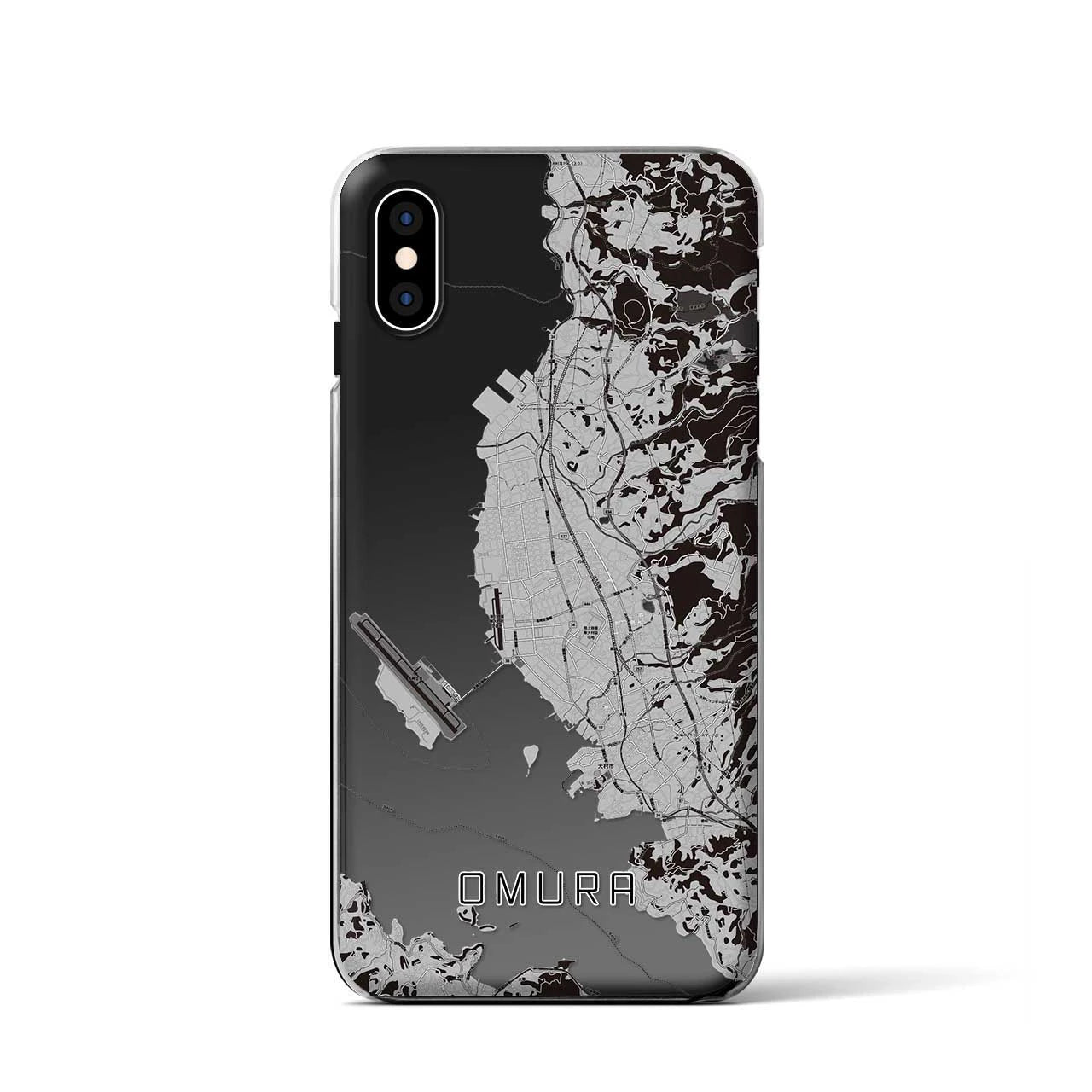 【大村(長崎県)】地図柄iPhoneケース(クリアタイプ)