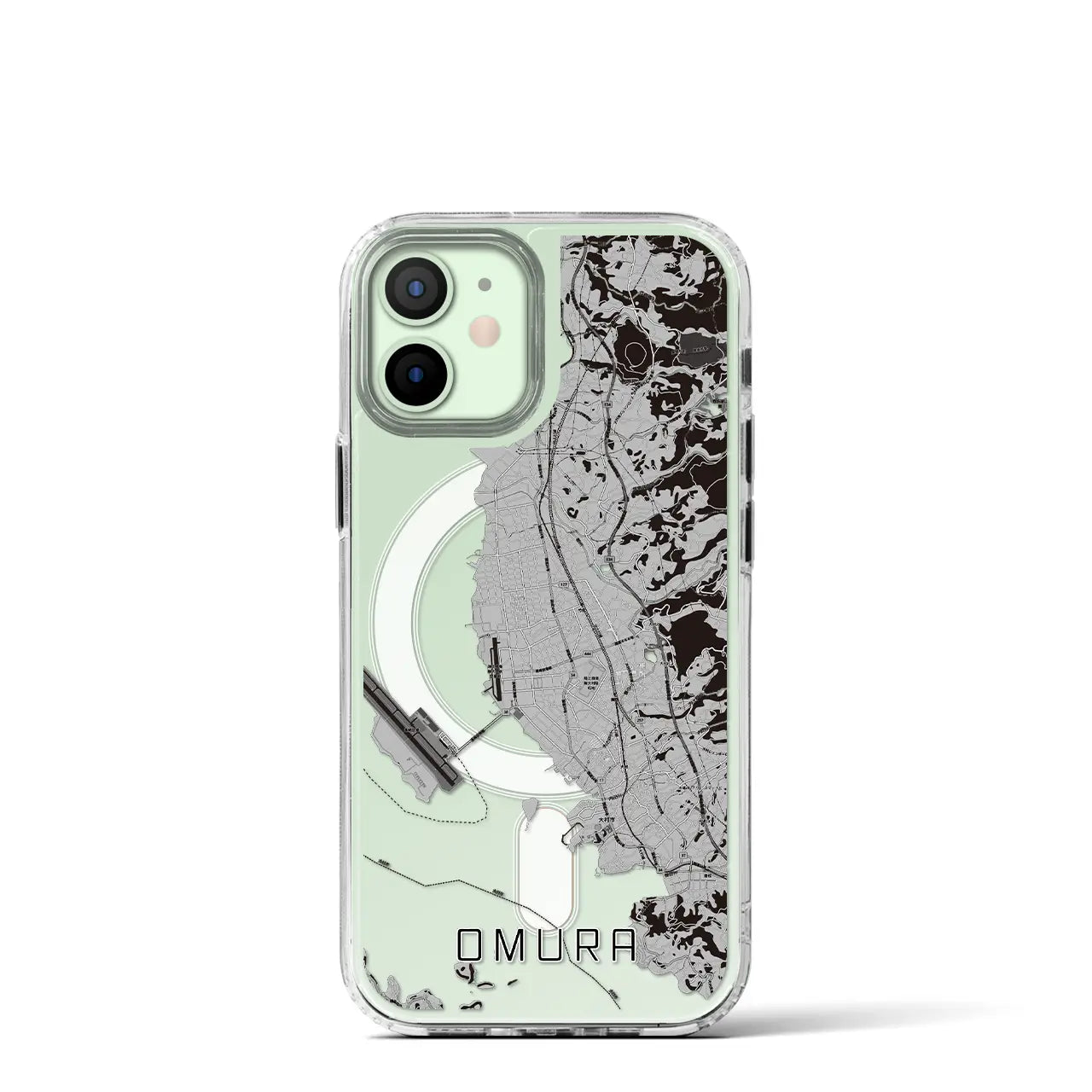 【大村(長崎県)】地図柄iPhoneケース(MagSafeタイプ)