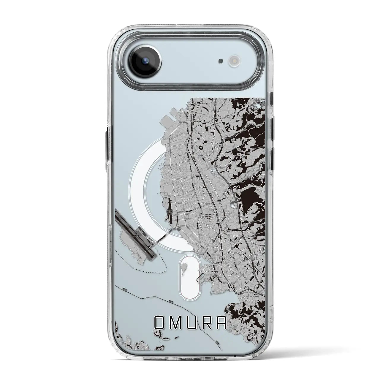 【大村(長崎県)】地図柄iPhoneケース(MagSafeタイプ)