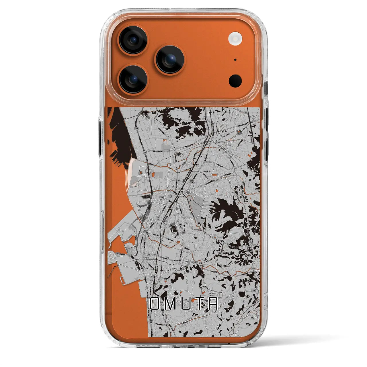 【大牟田(福岡県)】地図柄iPhoneケース(MagSafeタイプ)