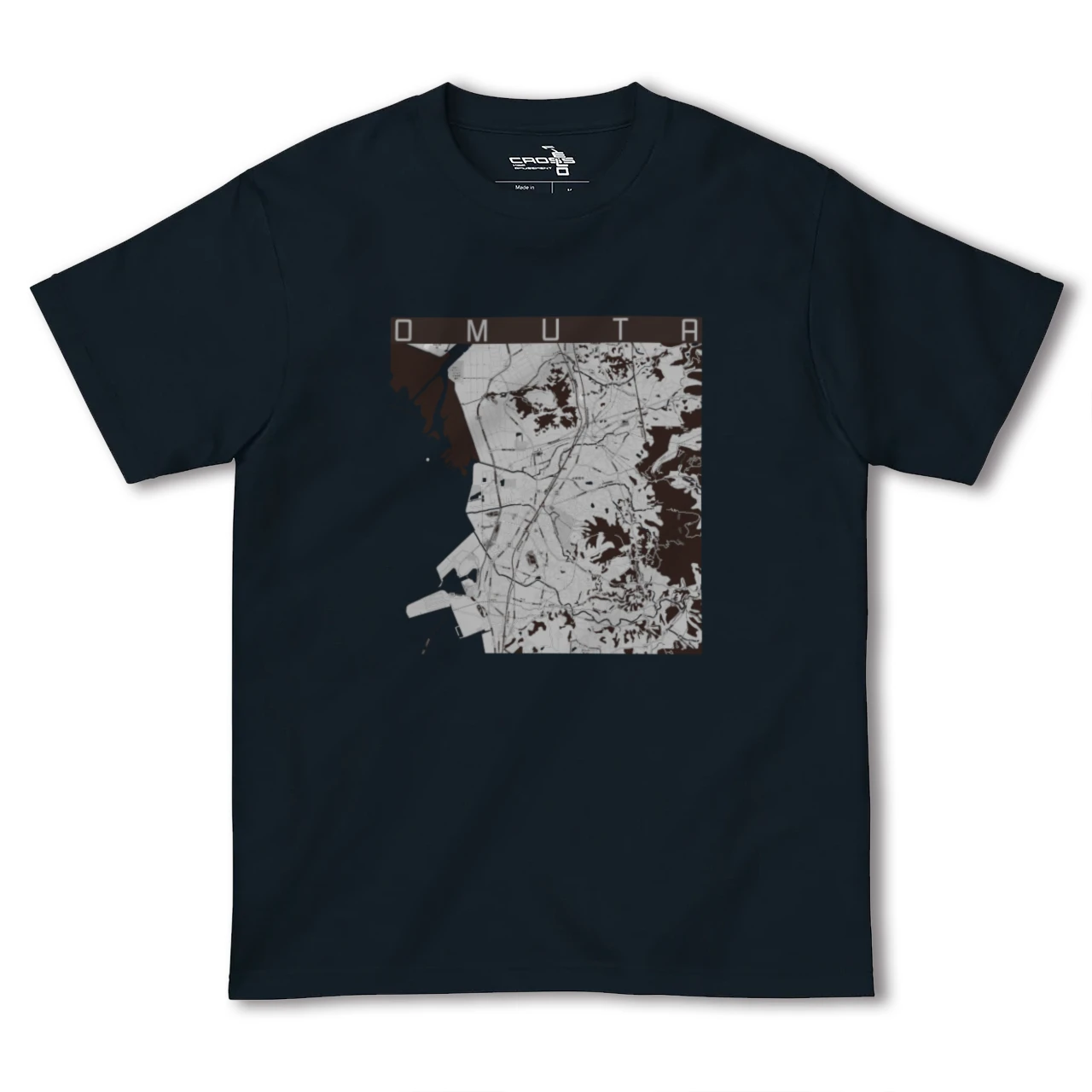 【大牟田(福岡県)】地図柄ヘビーウェイトTシャツ