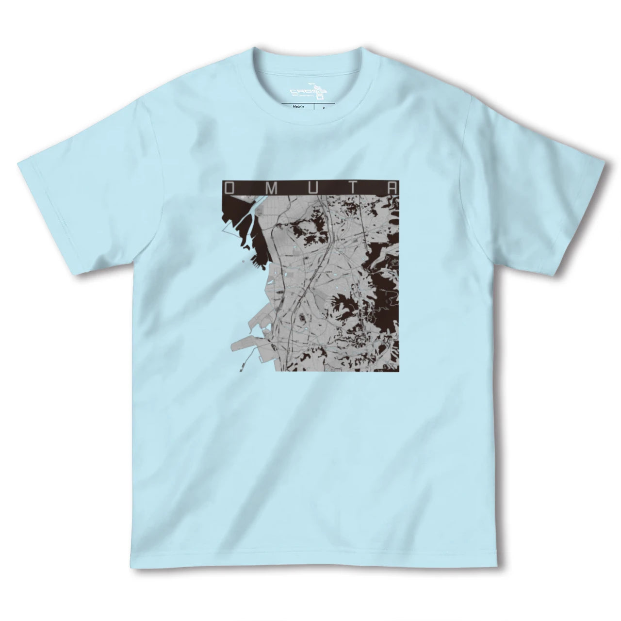 【大牟田(福岡県)】地図柄ヘビーウェイトTシャツ