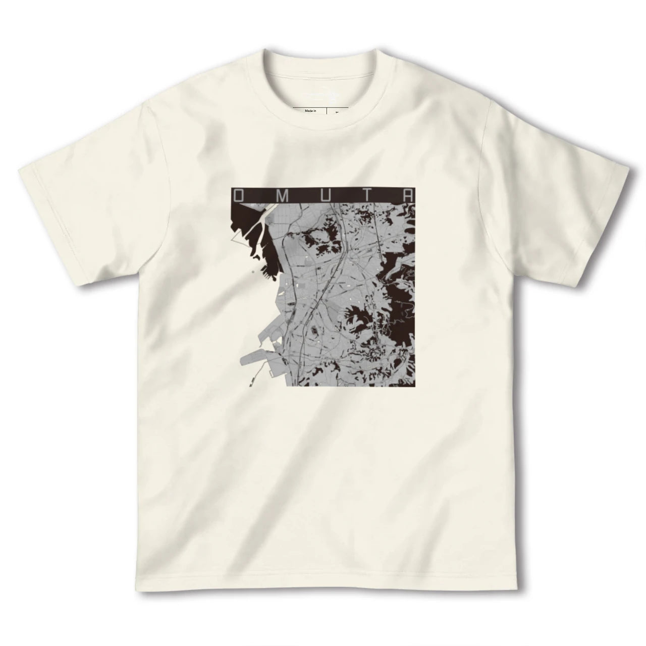 【大牟田(福岡県)】地図柄ヘビーウェイトTシャツ