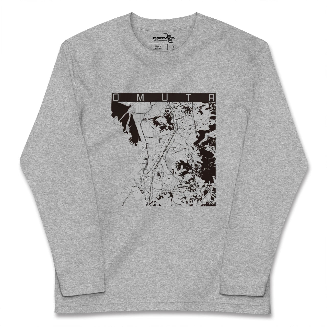 【大牟田(福岡県)】地図柄ロングスリーブTシャツ