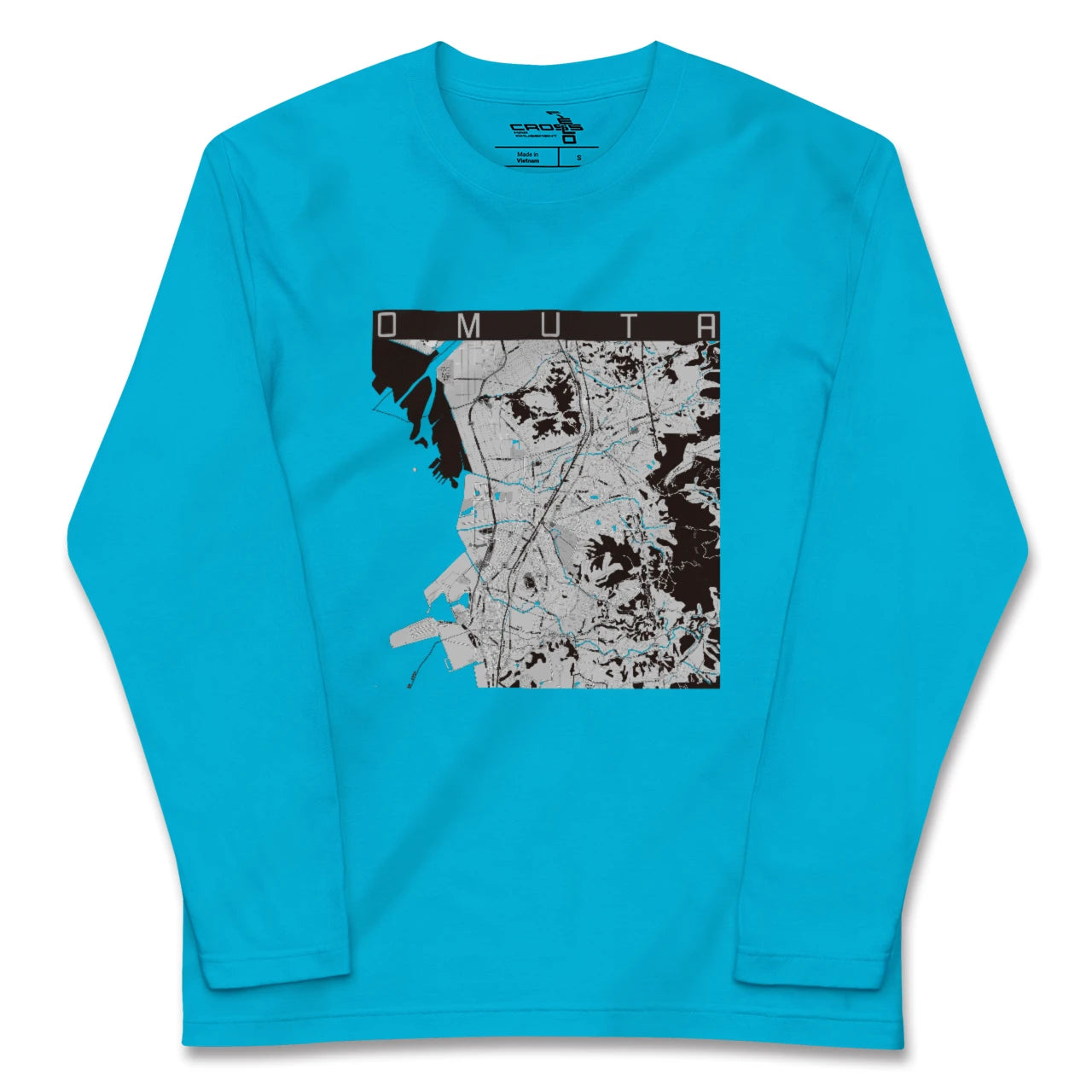 【大牟田(福岡県)】地図柄ロングスリーブTシャツ