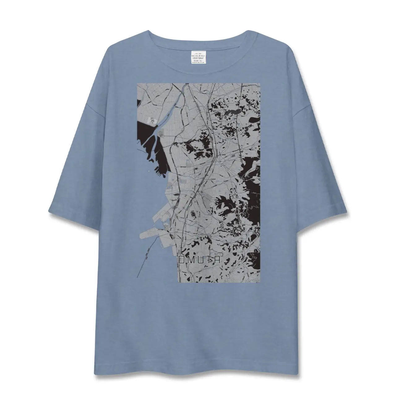 【大牟田(福岡県)】地図柄ビッグシルエットTシャツ