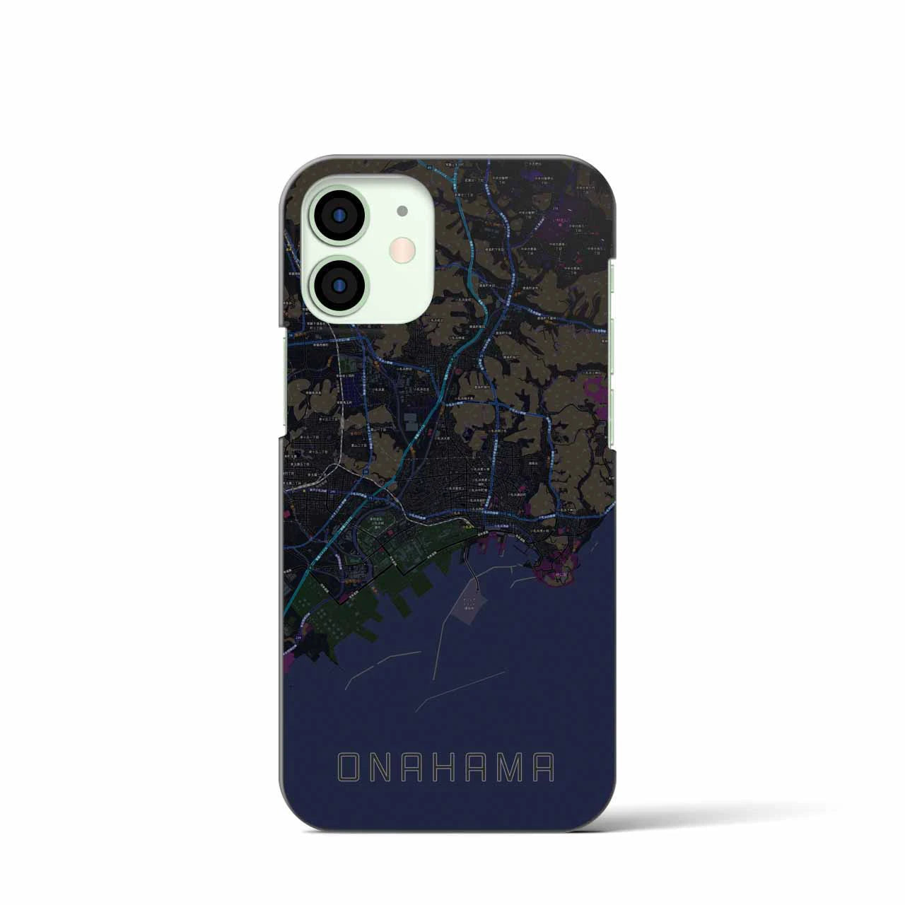 【小名浜(福島県)】地図柄iPhoneケース(バックカバータイプ)