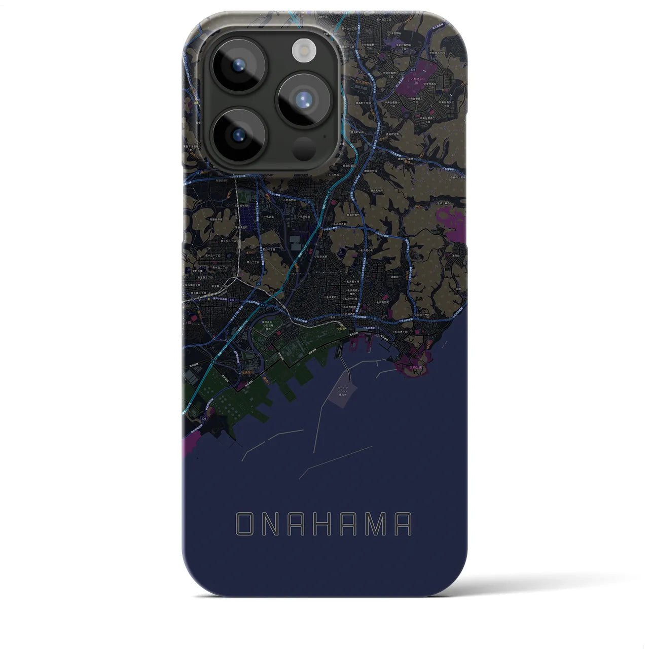 【小名浜(福島県)】地図柄iPhoneケース(バックカバータイプ)