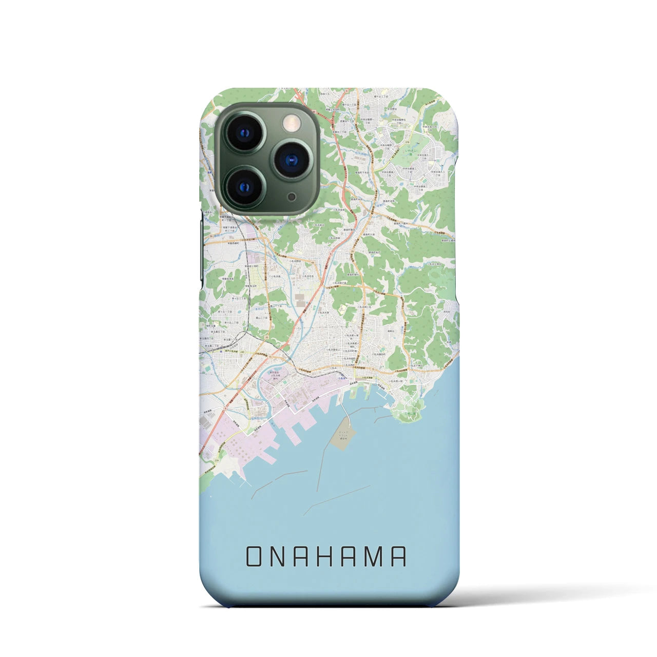 【小名浜(福島県)】地図柄iPhoneケース(バックカバータイプ)