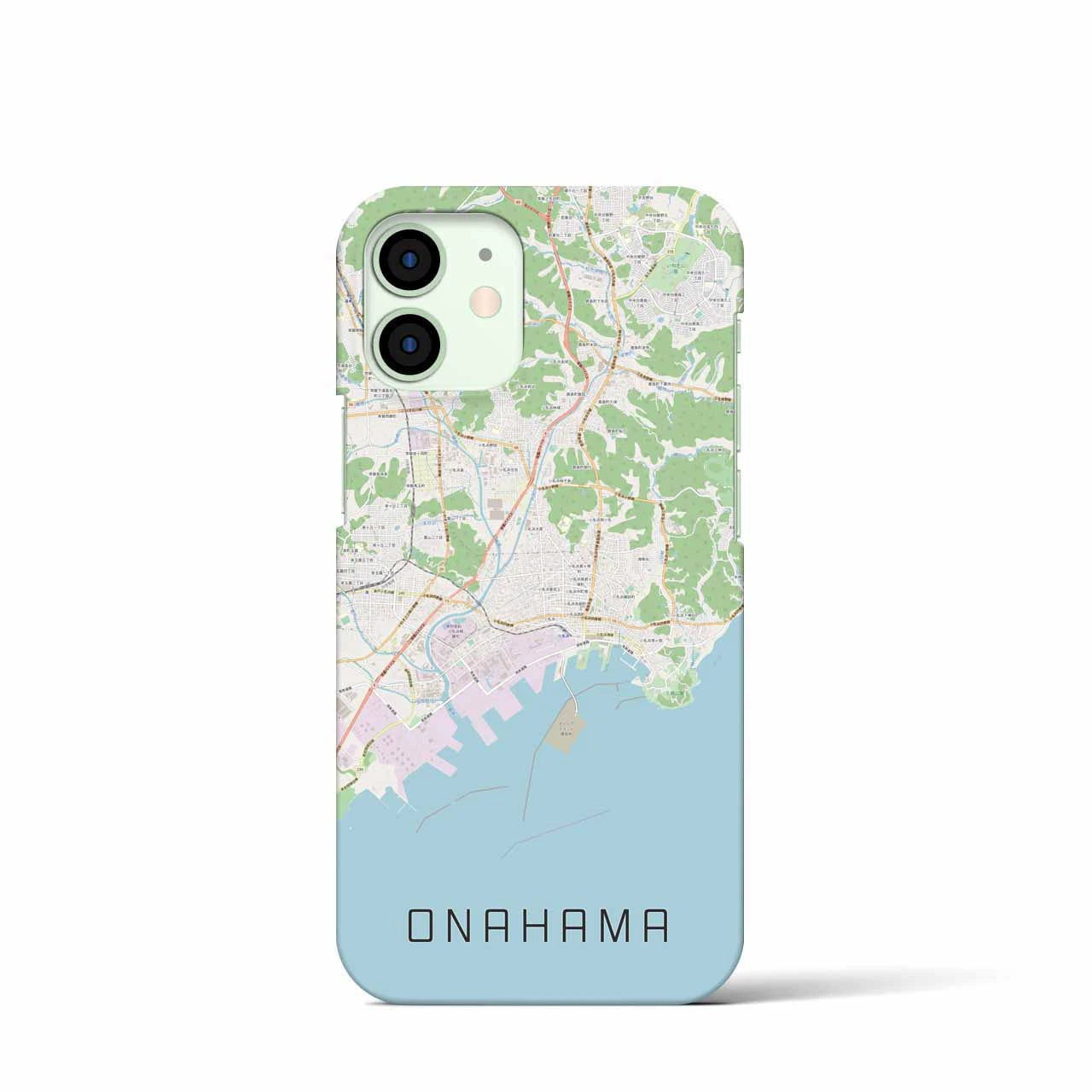 【小名浜(福島県)】地図柄iPhoneケース(バックカバータイプ)