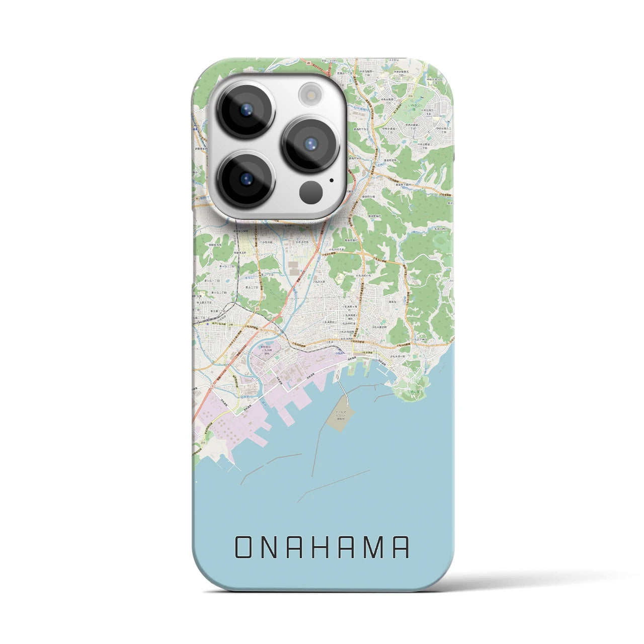 【小名浜(福島県)】地図柄iPhoneケース(バックカバータイプ)