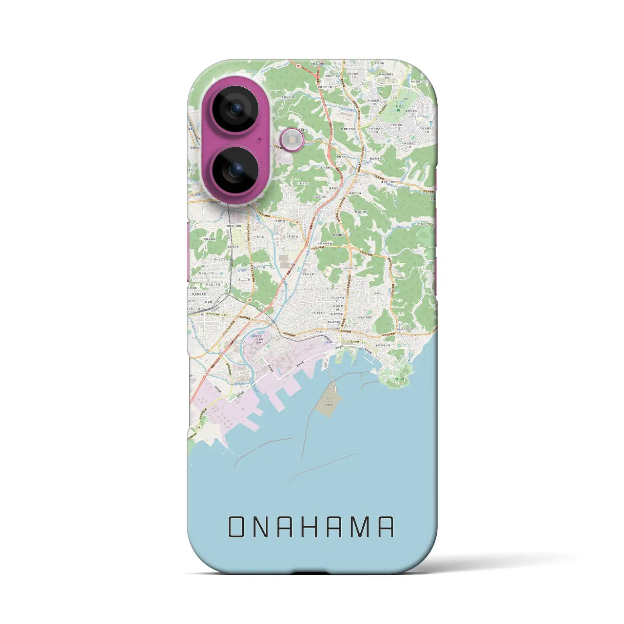 【小名浜(福島県)】地図柄iPhoneケース(バックカバータイプ)