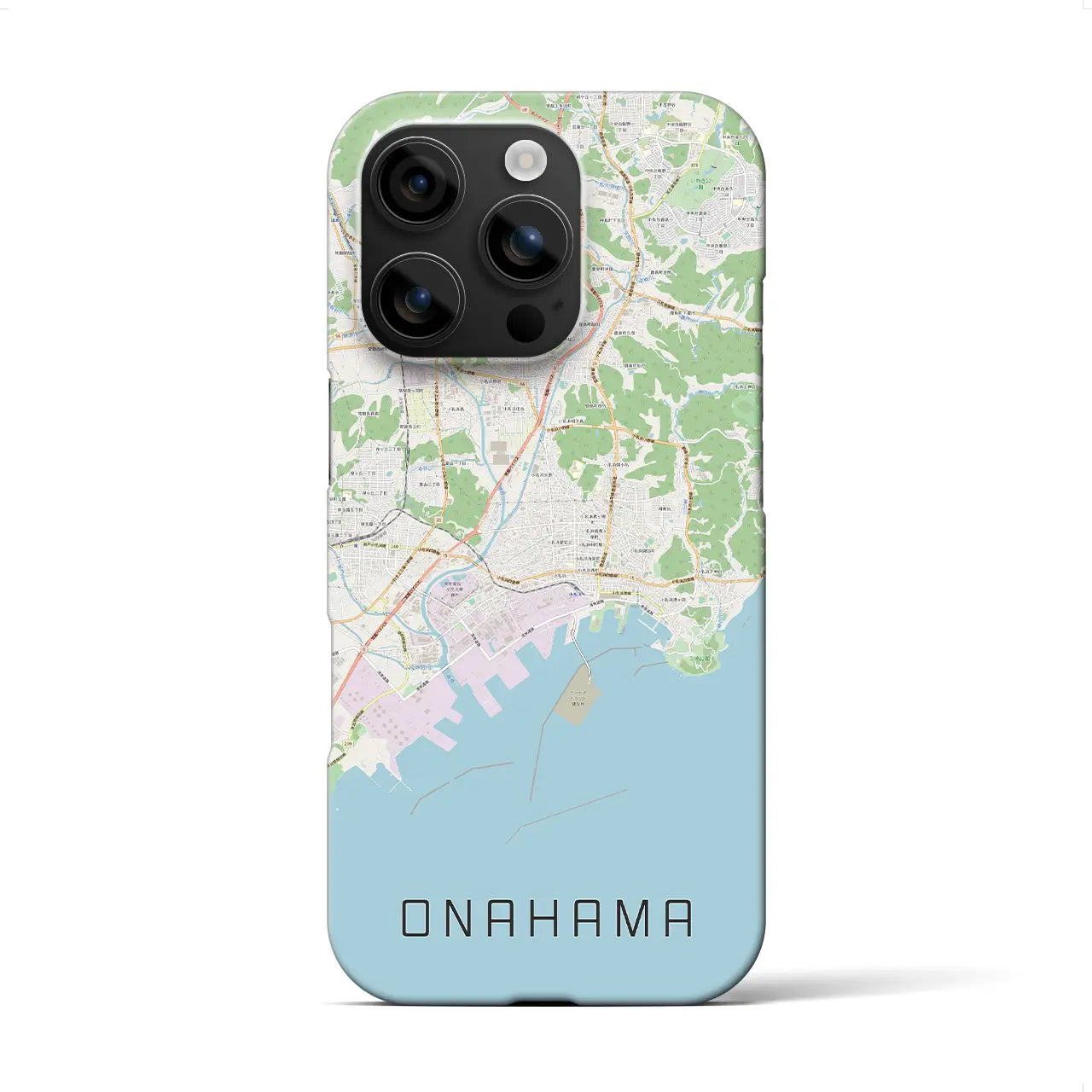 【小名浜(福島県)】地図柄iPhoneケース(バックカバータイプ)
