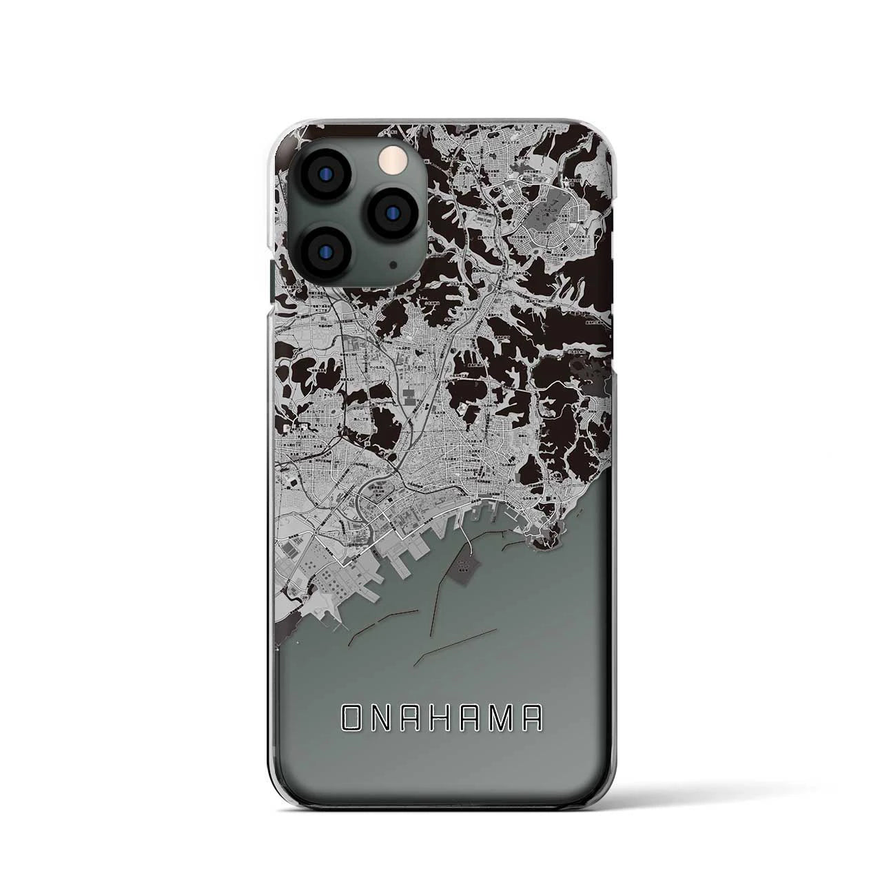 【小名浜(福島県)】地図柄iPhoneケース(クリアタイプ)