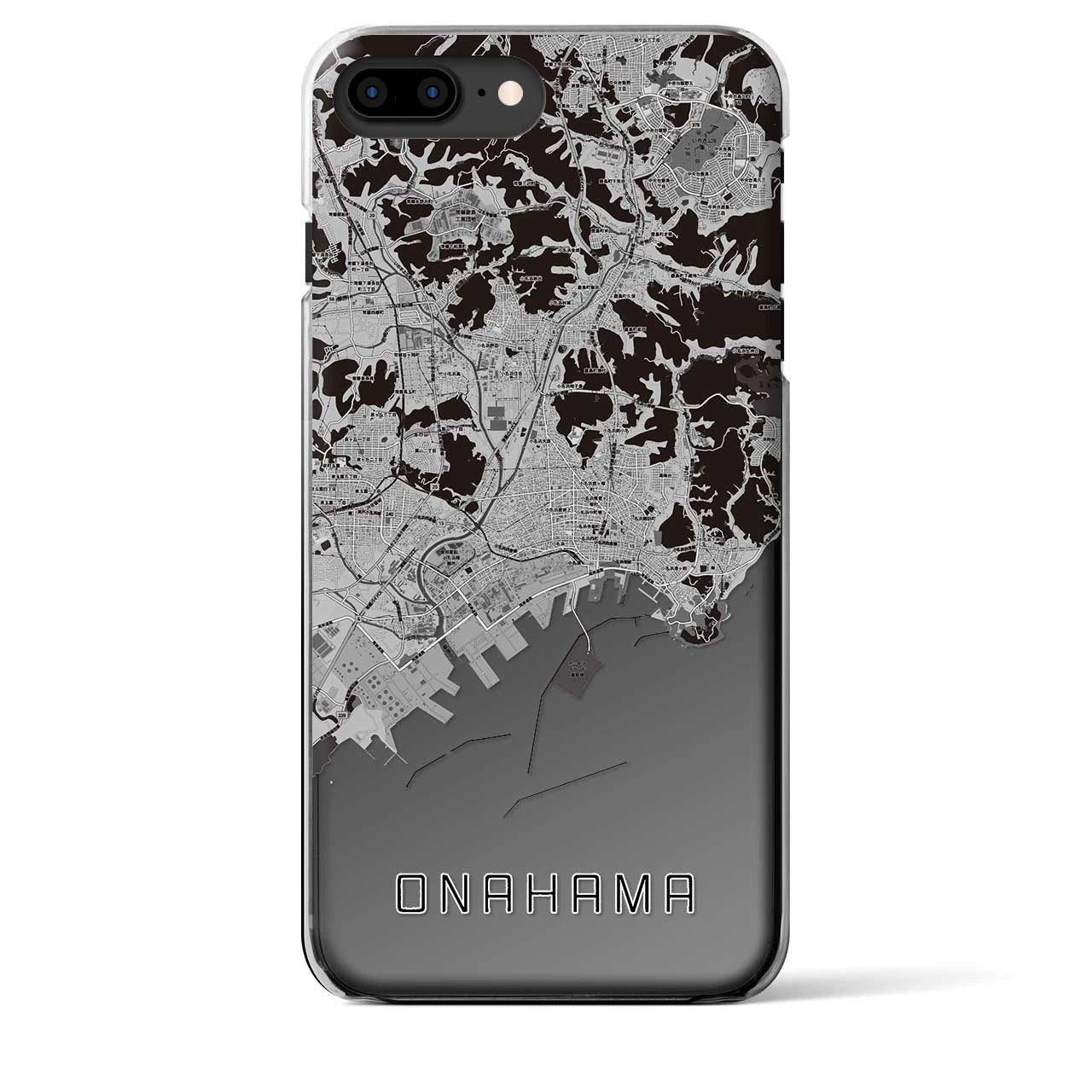 【小名浜(福島県)】地図柄iPhoneケース(クリアタイプ)