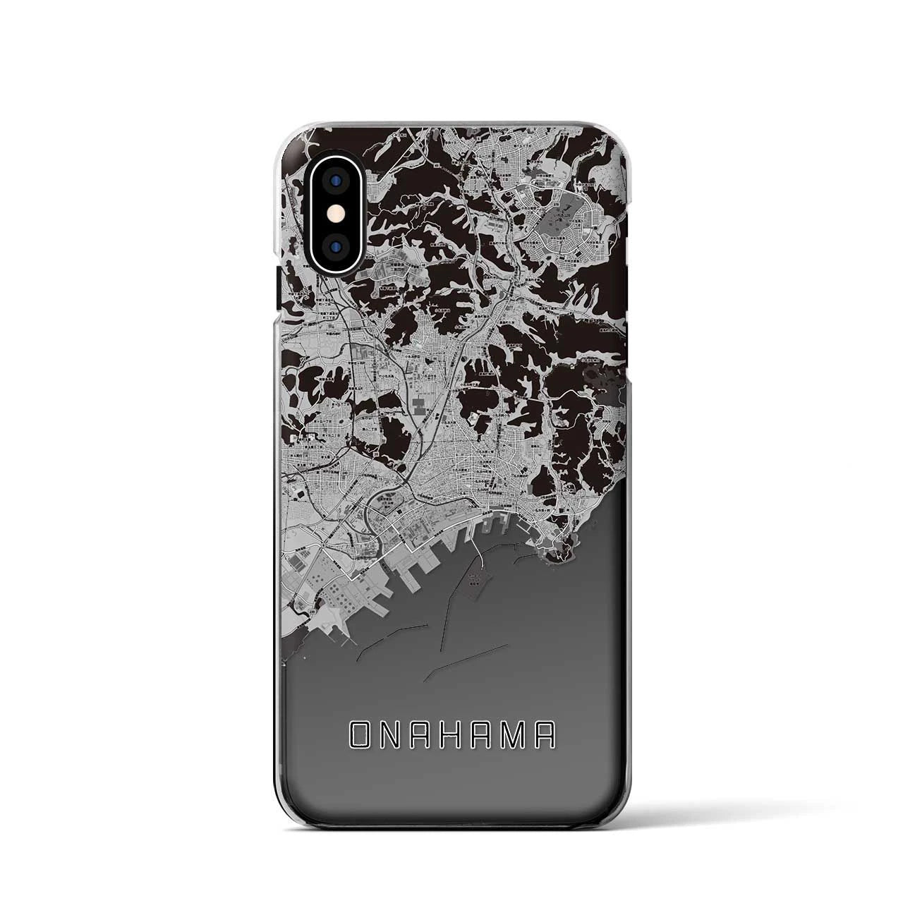 【小名浜(福島県)】地図柄iPhoneケース(クリアタイプ)