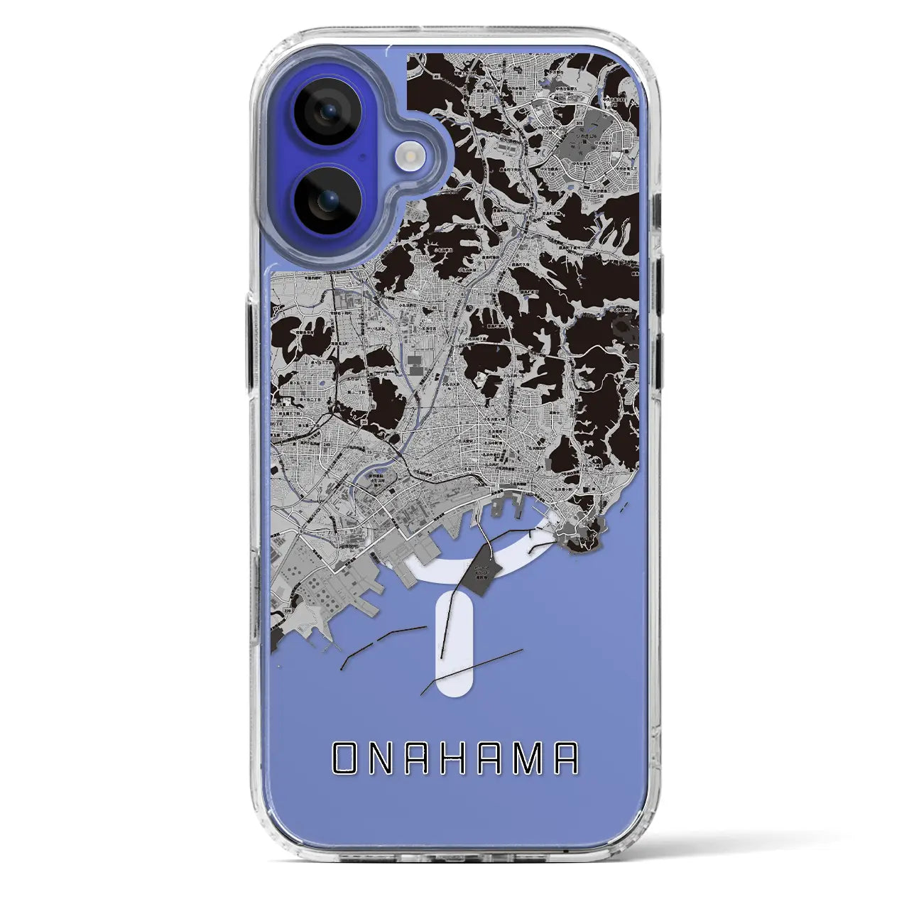 【小名浜(福島県)】地図柄iPhoneケース(MagSafeタイプ)
