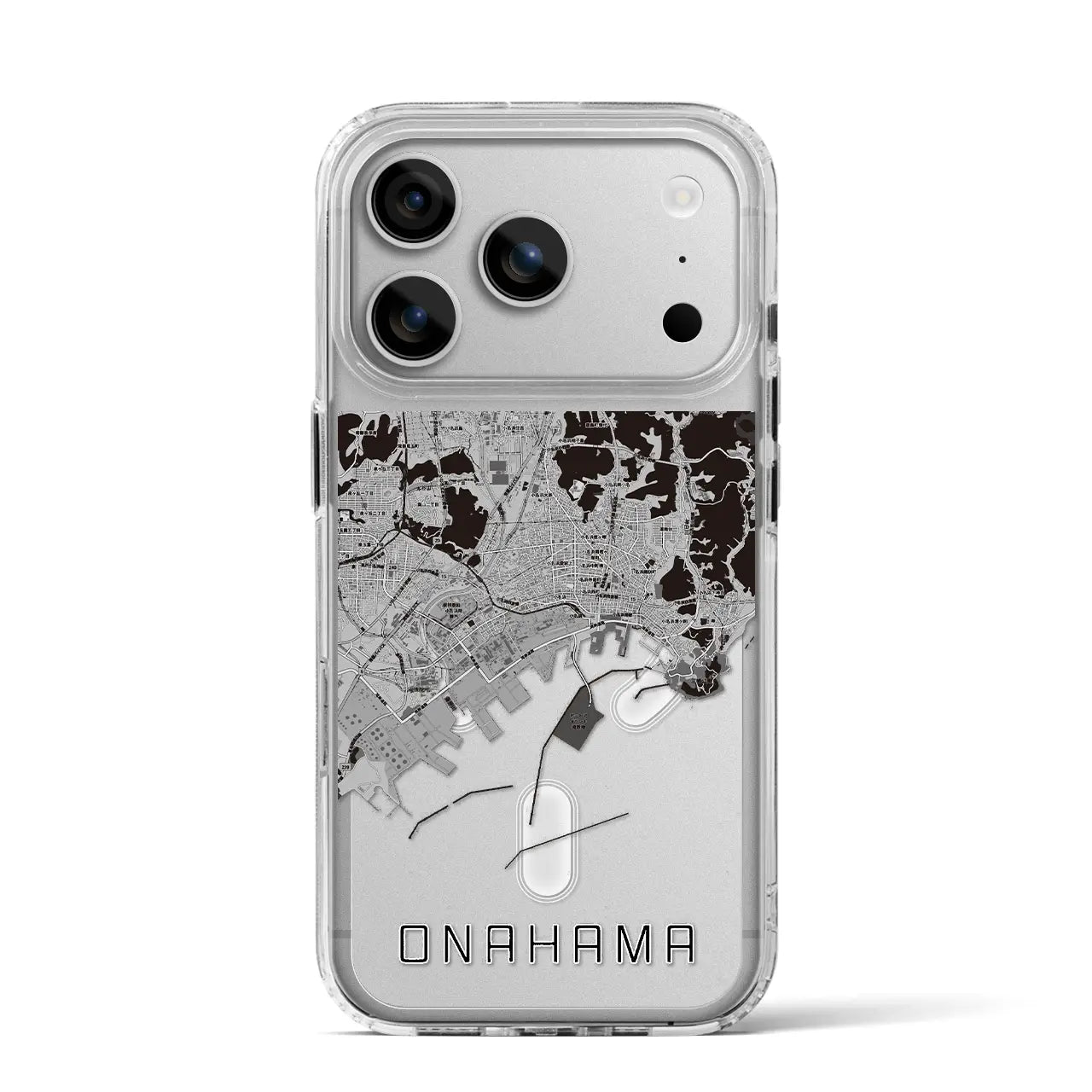 【小名浜(福島県)】地図柄iPhoneケース(MagSafeタイプ)