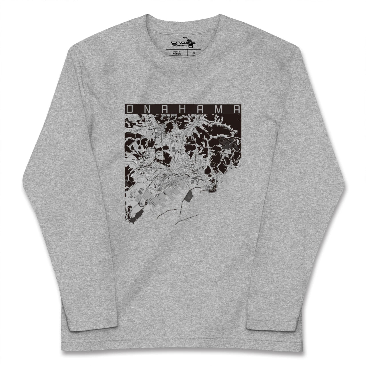 【小名浜(福島県)】地図柄ロングスリーブTシャツ