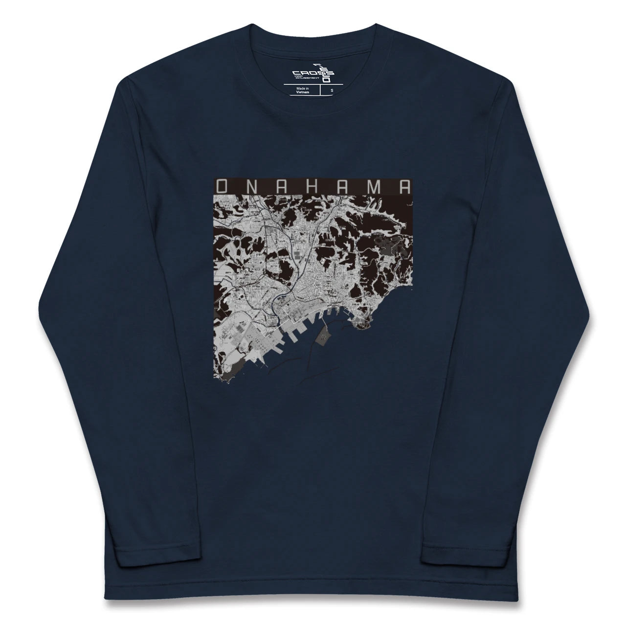 【小名浜(福島県)】地図柄ロングスリーブTシャツ