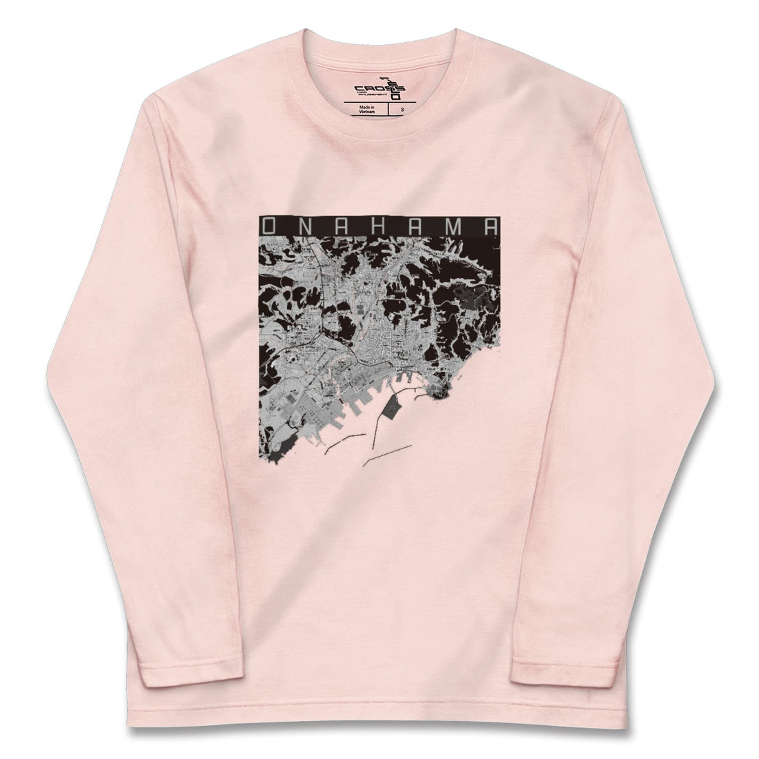 【小名浜(福島県)】地図柄ロングスリーブTシャツ