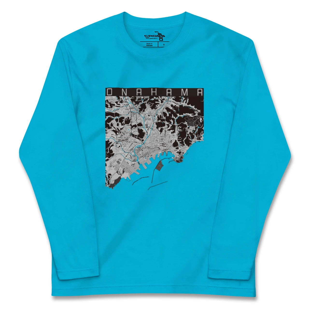 【小名浜(福島県)】地図柄ロングスリーブTシャツ