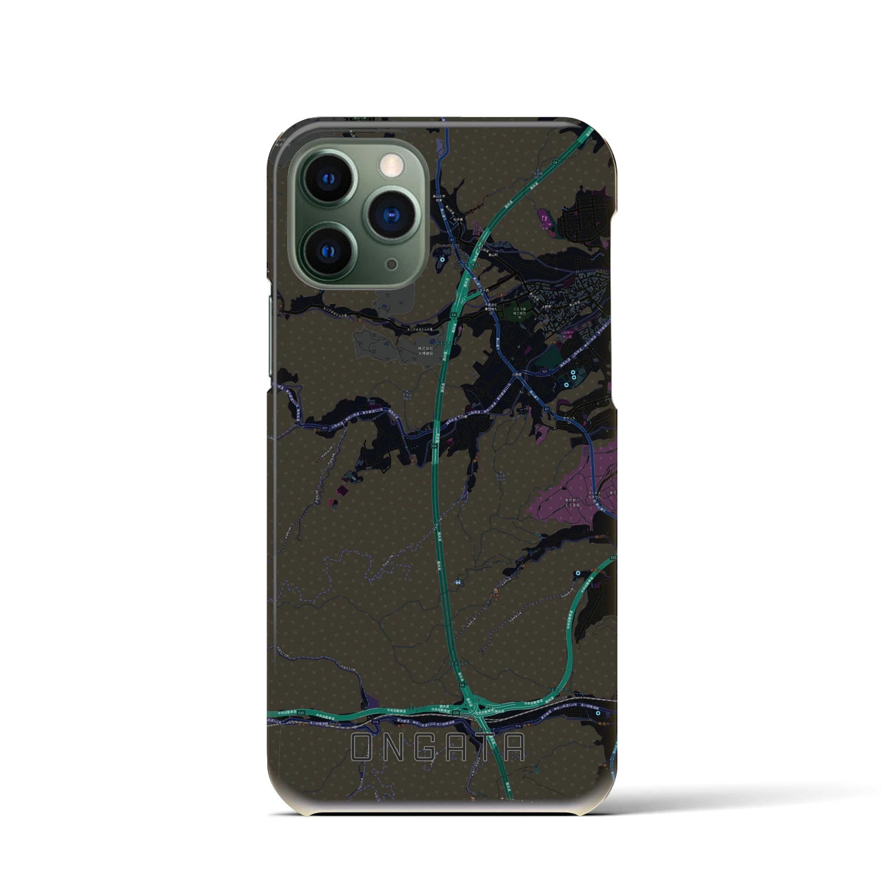 【恩方(東京都)】地図柄iPhoneケース(バックカバータイプ)