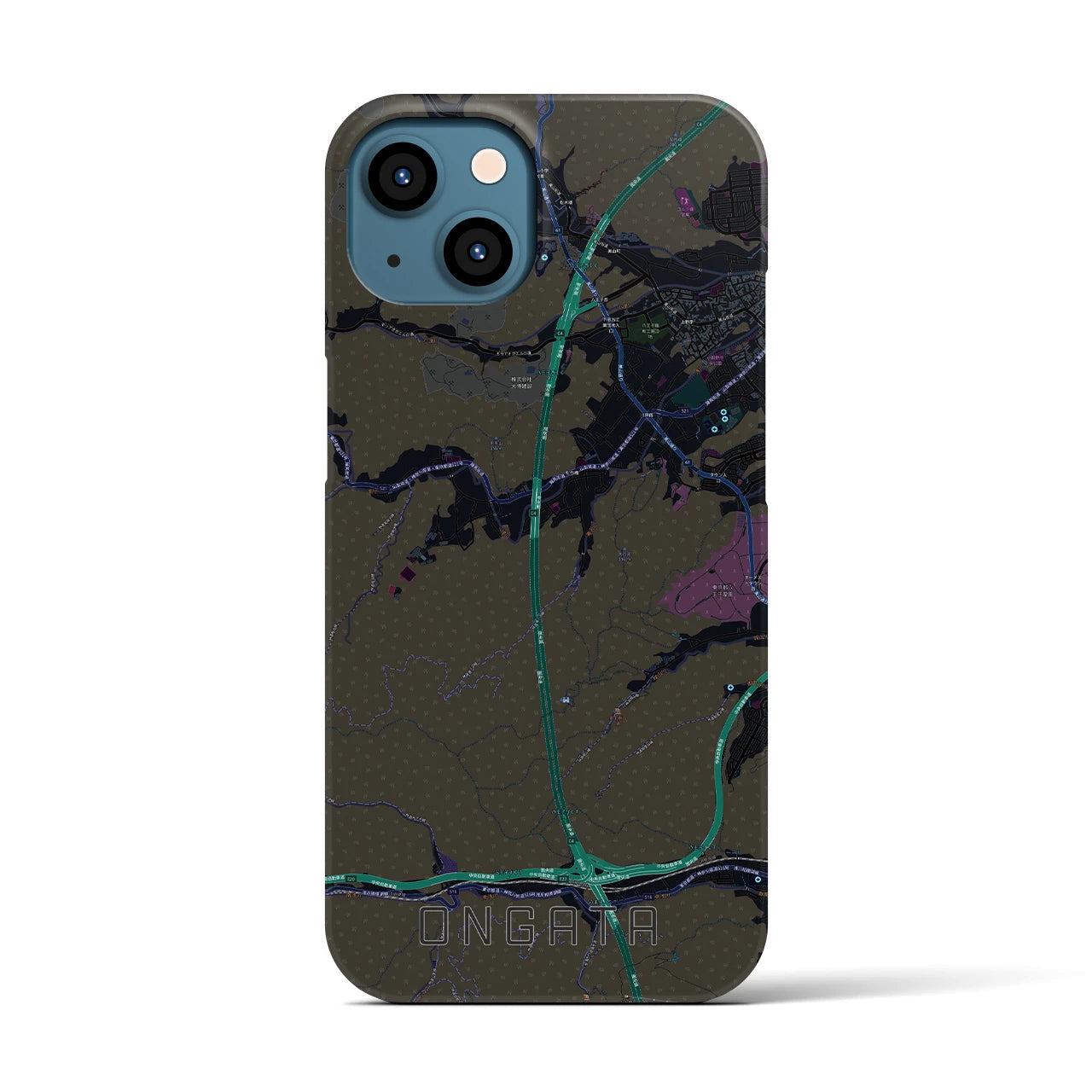 【恩方(東京都)】地図柄iPhoneケース(バックカバータイプ)