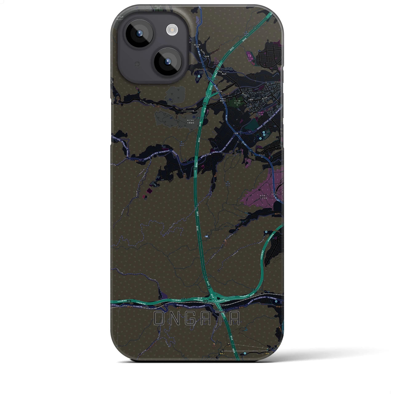 【恩方(東京都)】地図柄iPhoneケース(バックカバータイプ)