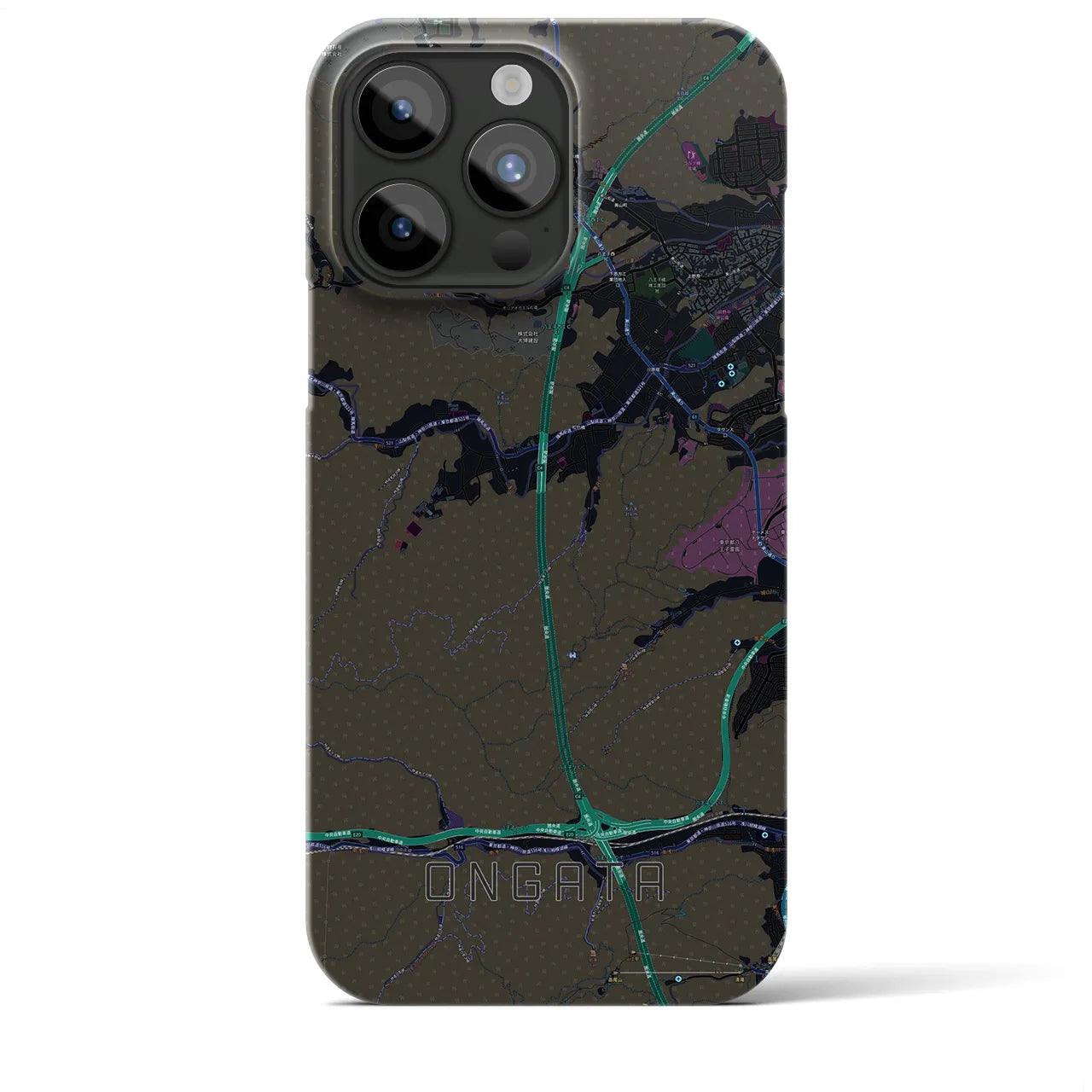 【恩方(東京都)】地図柄iPhoneケース(バックカバータイプ)