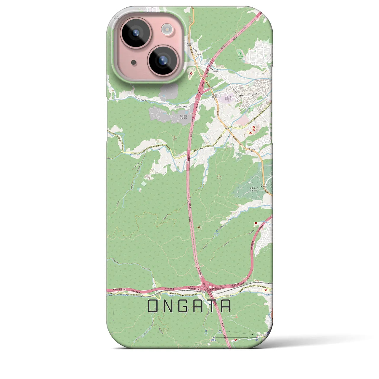 【恩方(東京都)】地図柄iPhoneケース(バックカバータイプ)