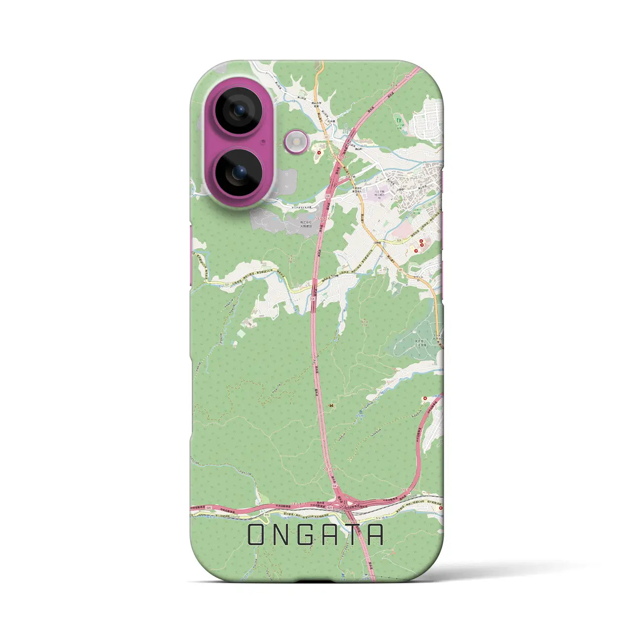 【恩方(東京都)】地図柄iPhoneケース(バックカバータイプ)