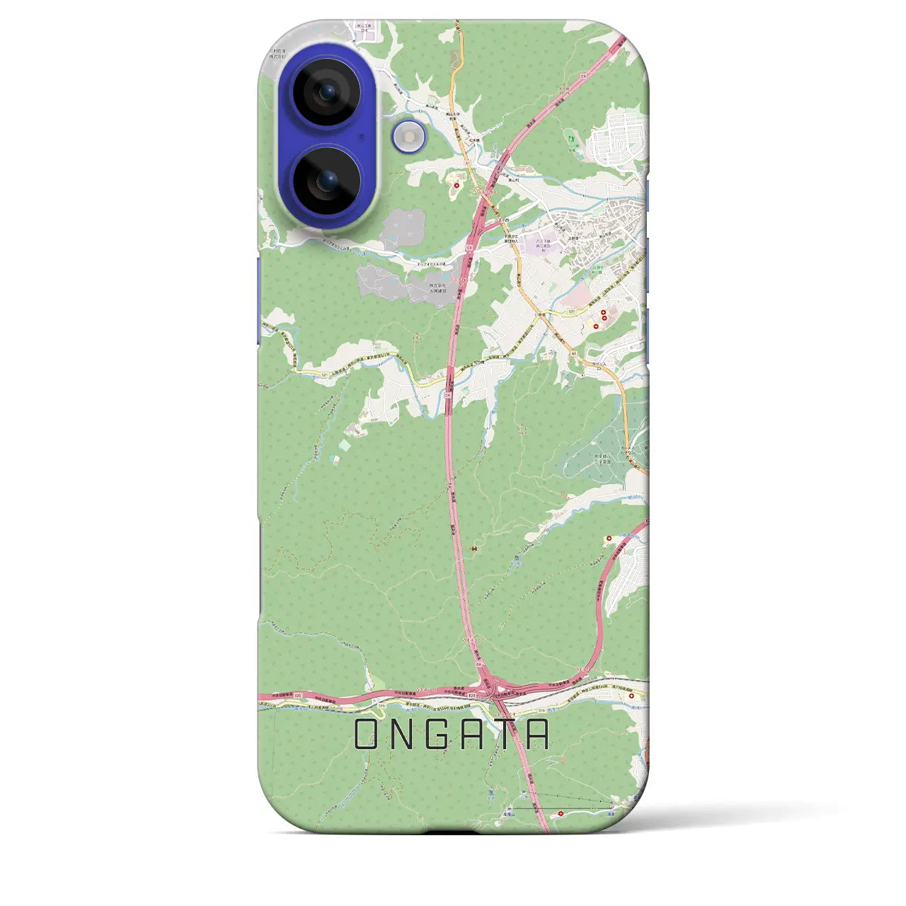 【恩方(東京都)】地図柄iPhoneケース(バックカバータイプ)