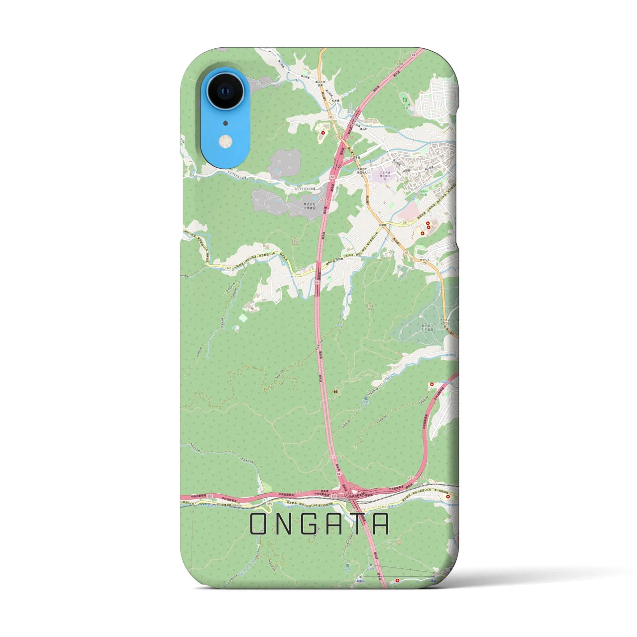 【恩方(東京都)】地図柄iPhoneケース(バックカバータイプ)