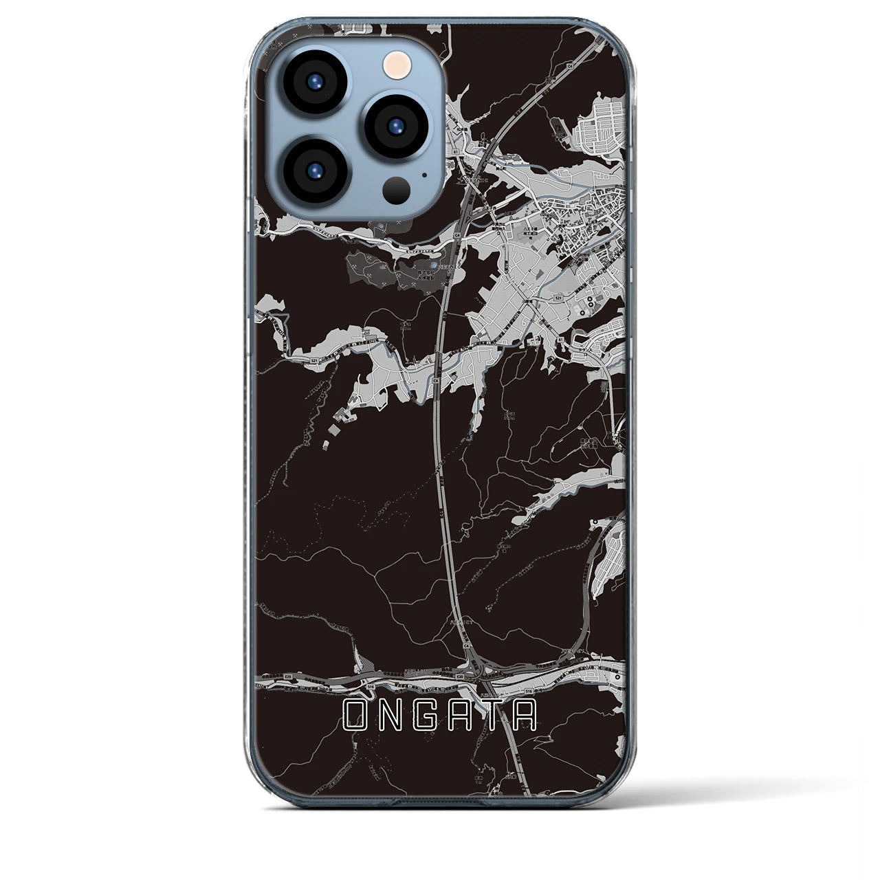 【恩方(東京都)】地図柄iPhoneケース(クリアタイプ)