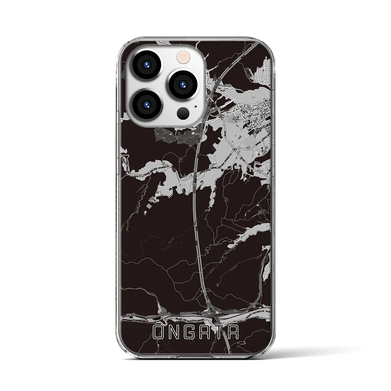 【恩方(東京都)】地図柄iPhoneケース(クリアタイプ)