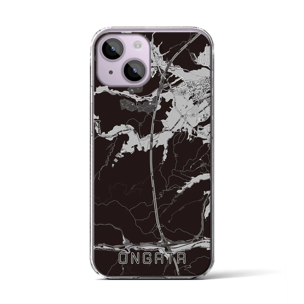 【恩方(東京都)】地図柄iPhoneケース(クリアタイプ)