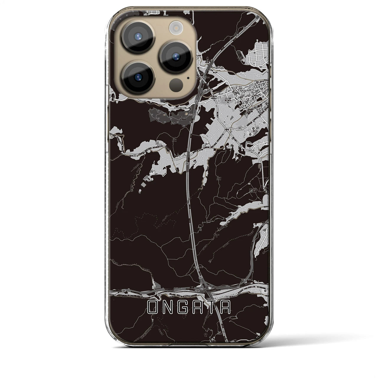 【恩方(東京都)】地図柄iPhoneケース(クリアタイプ)