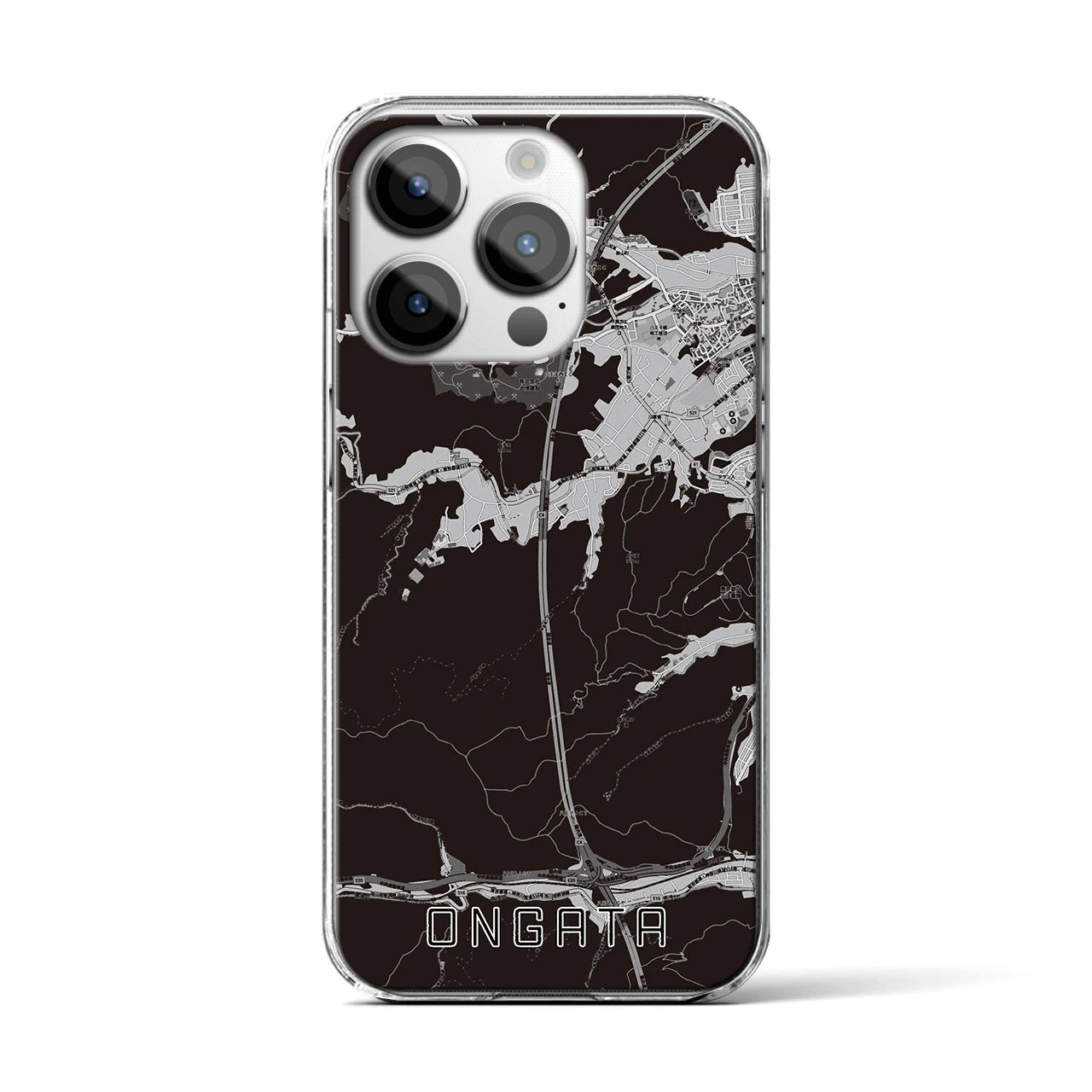 【恩方(東京都)】地図柄iPhoneケース(クリアタイプ)