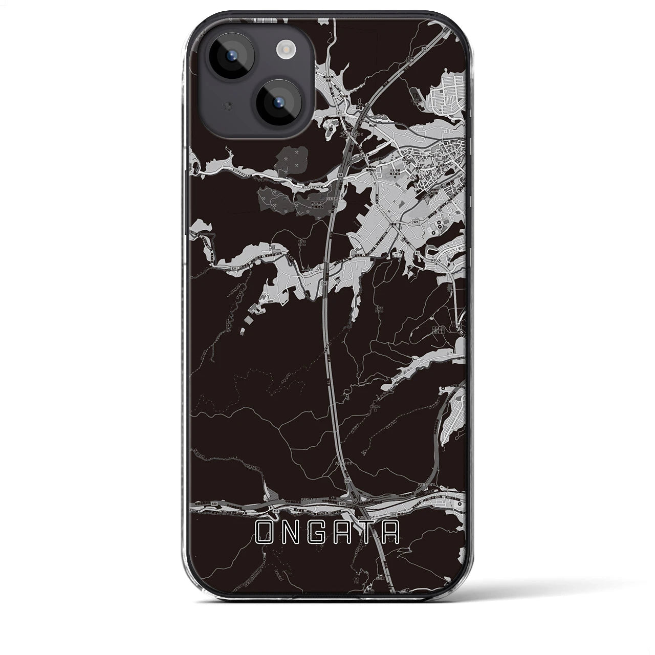 【恩方(東京都)】地図柄iPhoneケース(クリアタイプ)