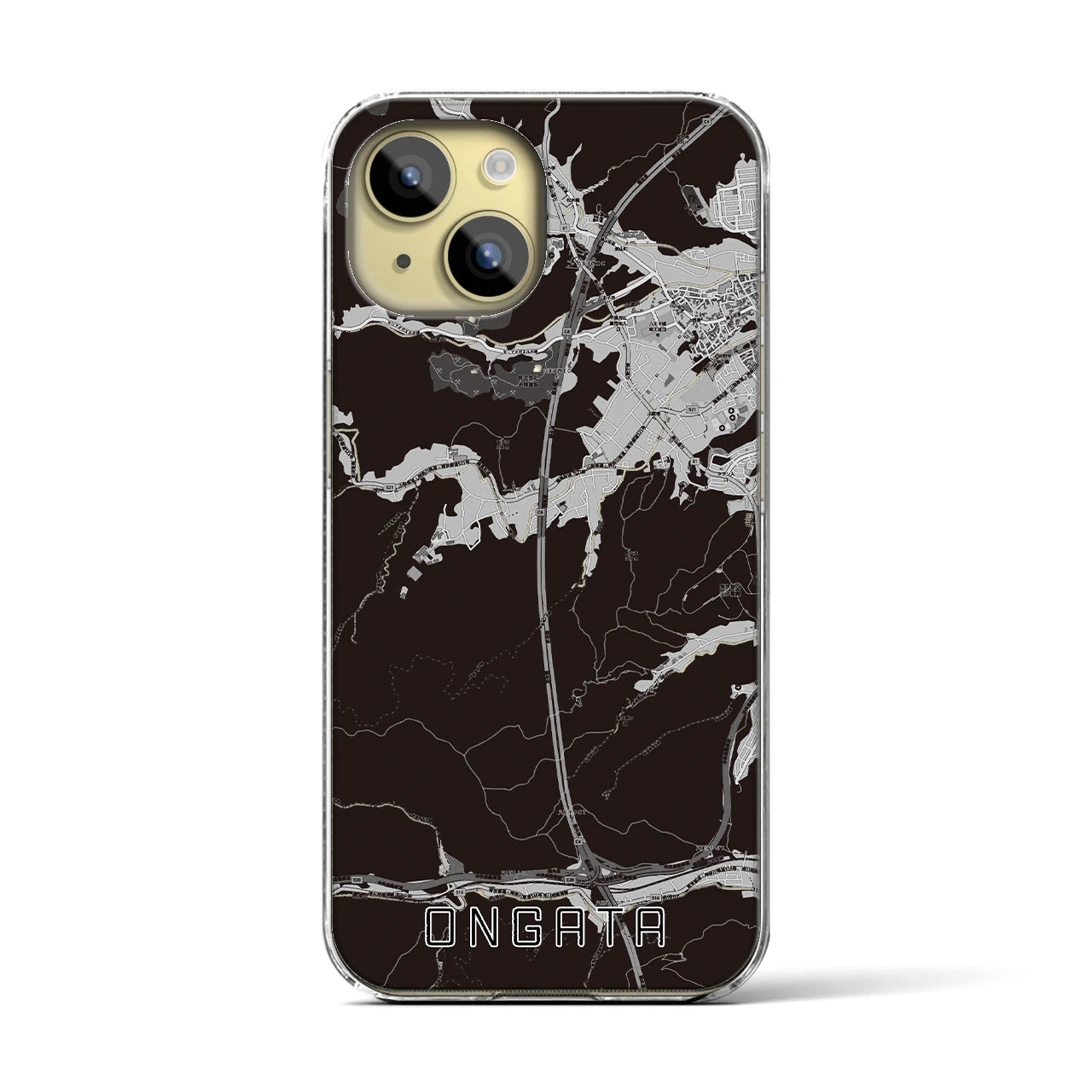 【恩方(東京都)】地図柄iPhoneケース(クリアタイプ)