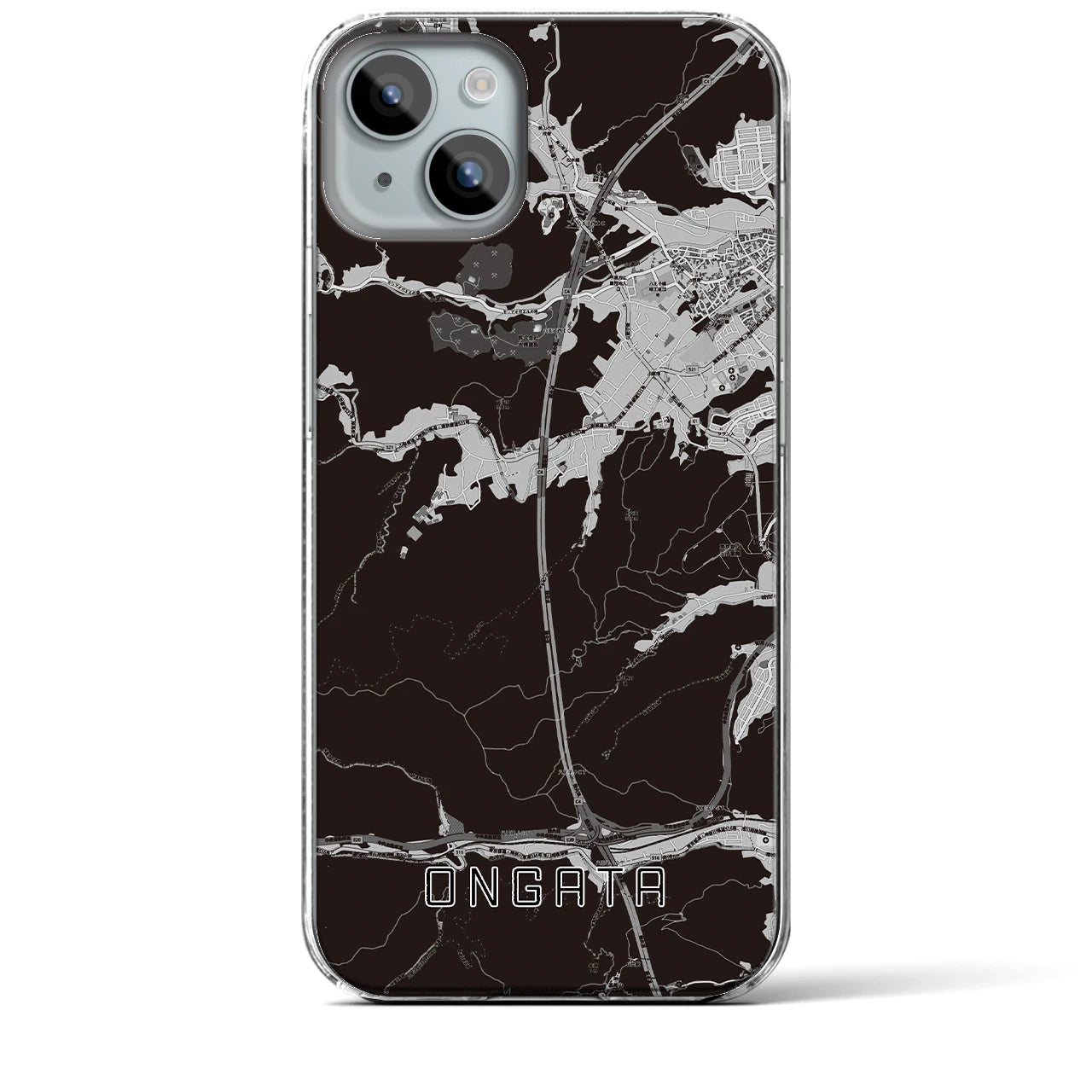 【恩方(東京都)】地図柄iPhoneケース(クリアタイプ)