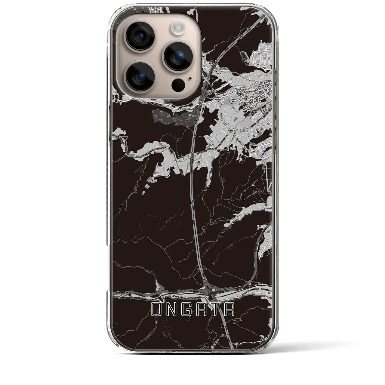 【恩方(東京都)】地図柄iPhoneケース(クリアタイプ)