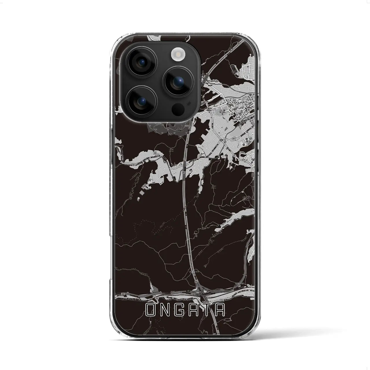 【恩方(東京都)】地図柄iPhoneケース(クリアタイプ)